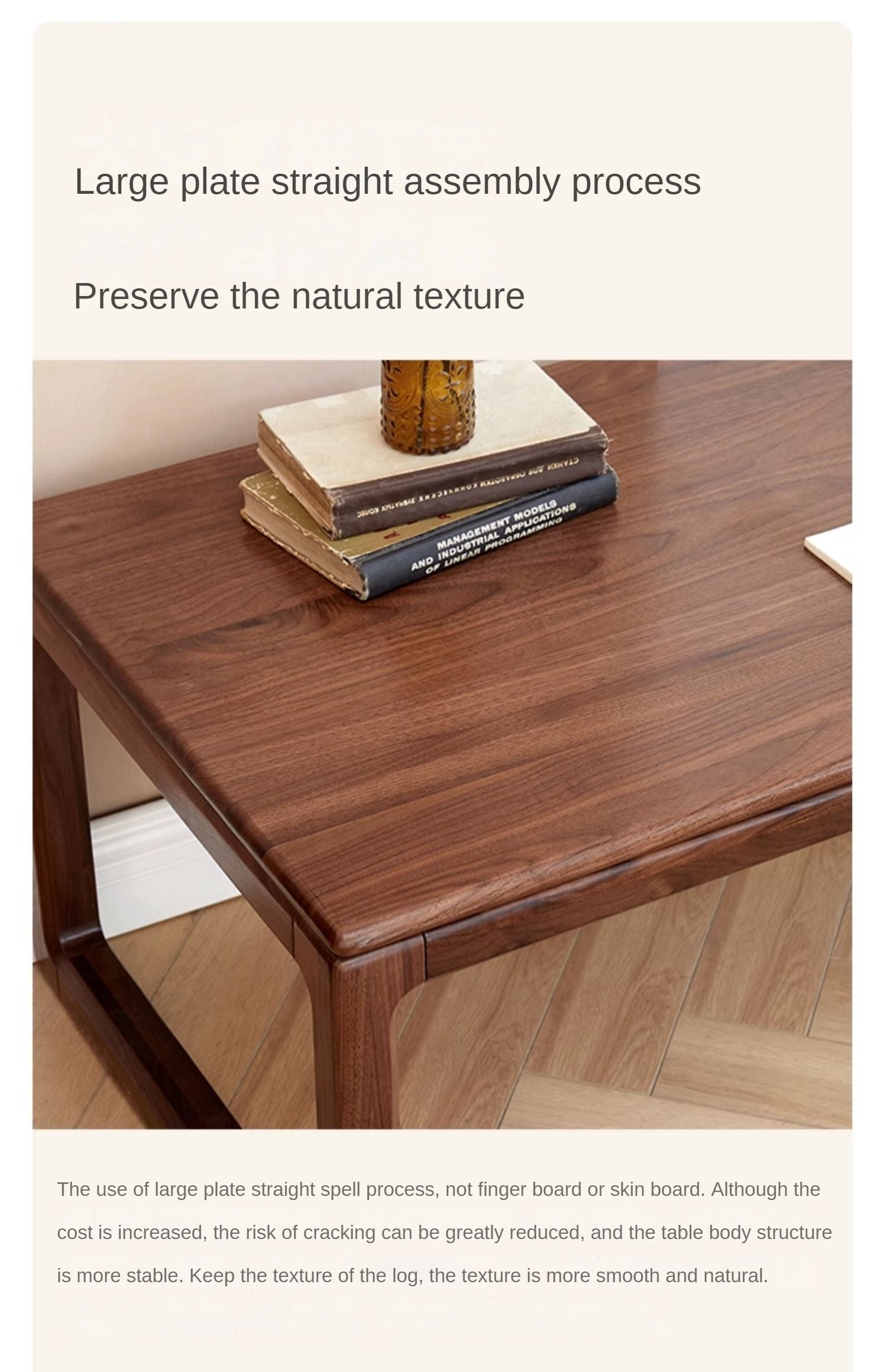 Black Walnut, Oak Solid Wood Tea Table