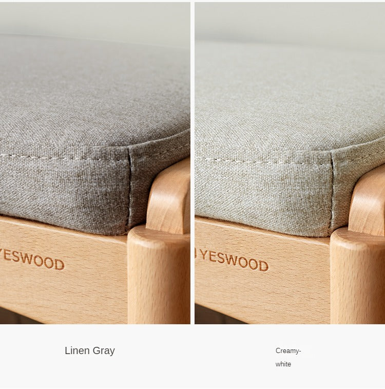 Back Walnut, Oak, Beech, Cherry Solid Wood Shoe Storage Bench