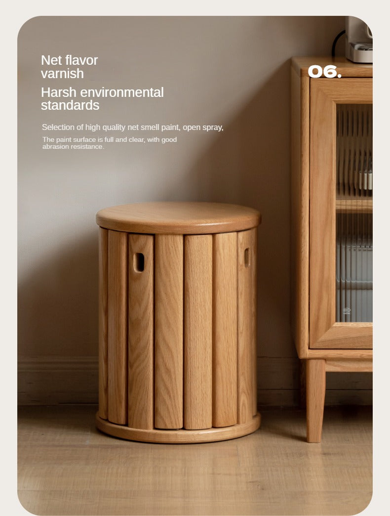 4 pcs Black Walnut, Ash, Oak Solid Wood, Solid RubberWood Stackable Dining Stool