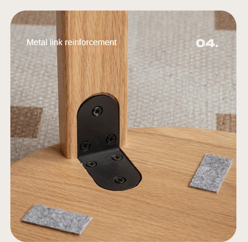 4 pcs Black Walnut, Ash, Oak Solid Wood, Cherry, Solid RubberWood Stackable Dining Stool