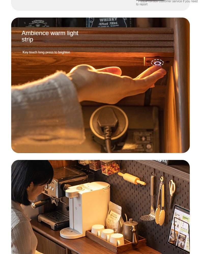 Black Walnut Solid Wood Simple Modern Sideboard