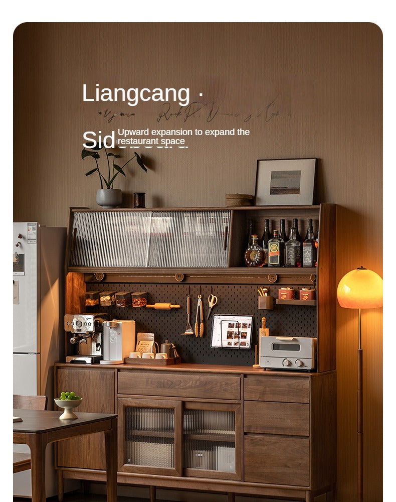 Black Walnut Solid Wood Simple Modern Sideboard
