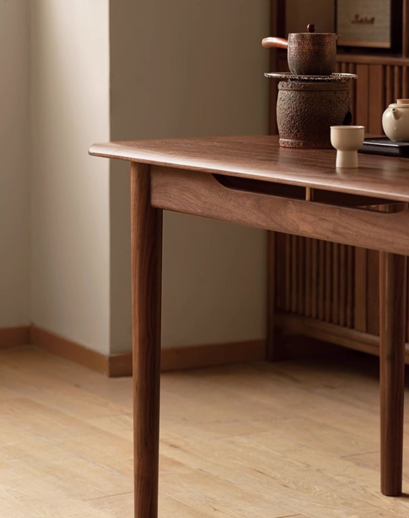 Black Walnut Solid Wood Simple Large Tea Table