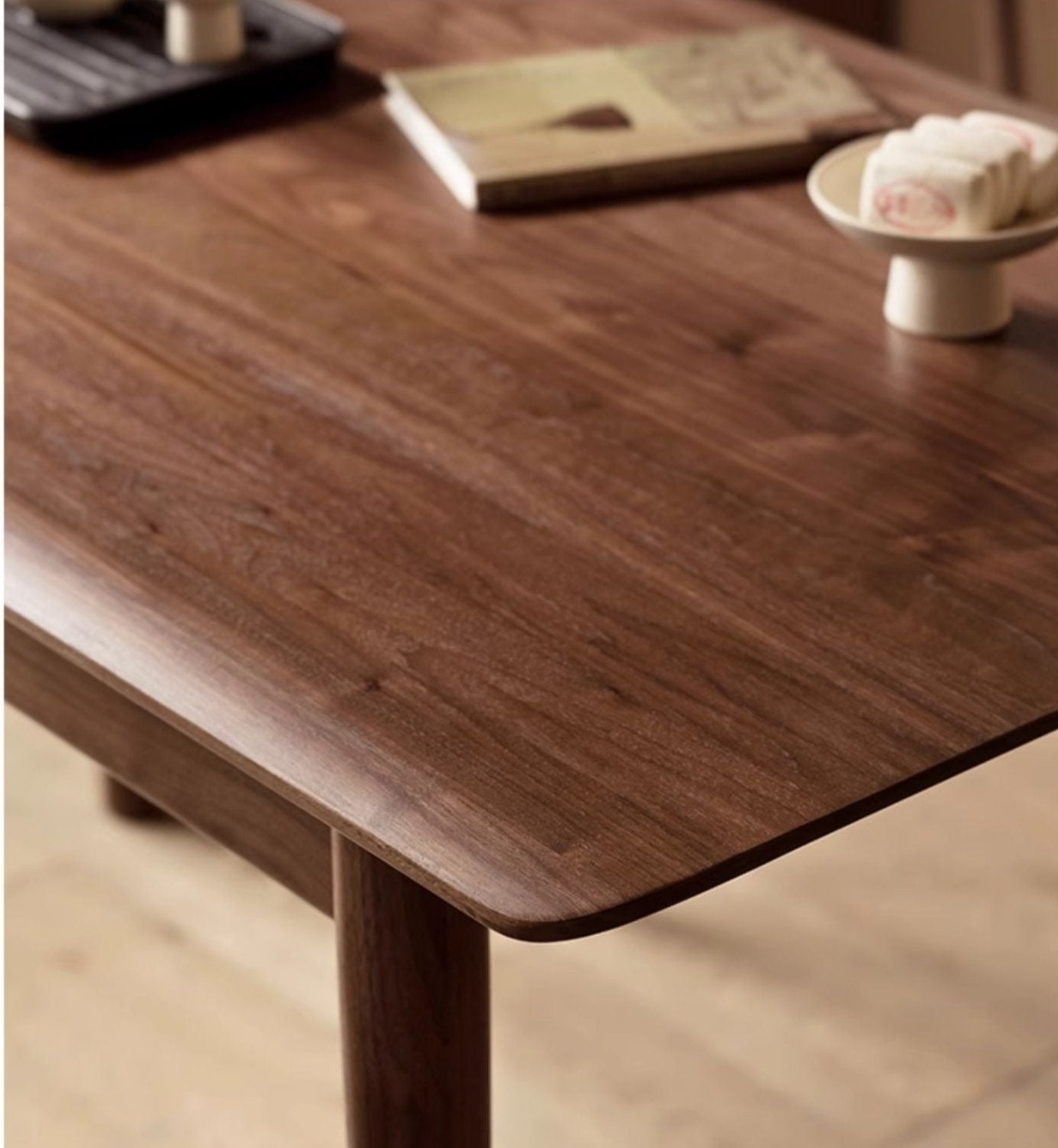 Black Walnut Solid Wood Simple Large Tea Table