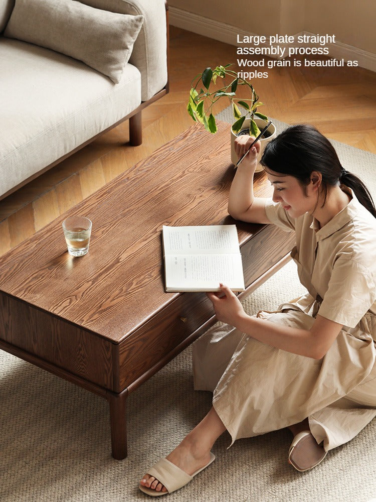 Ash Solid Wood Simple Modern Coffee Table
