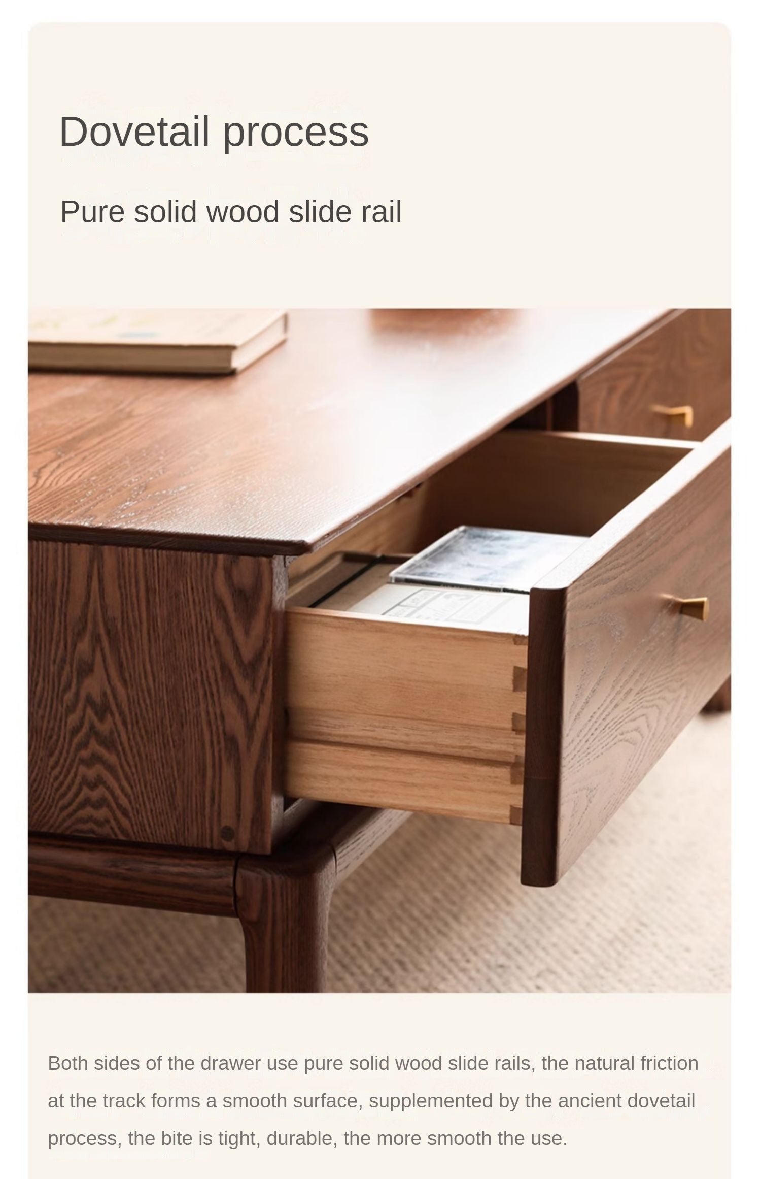 Ash Solid Wood Simple Modern Coffee Table