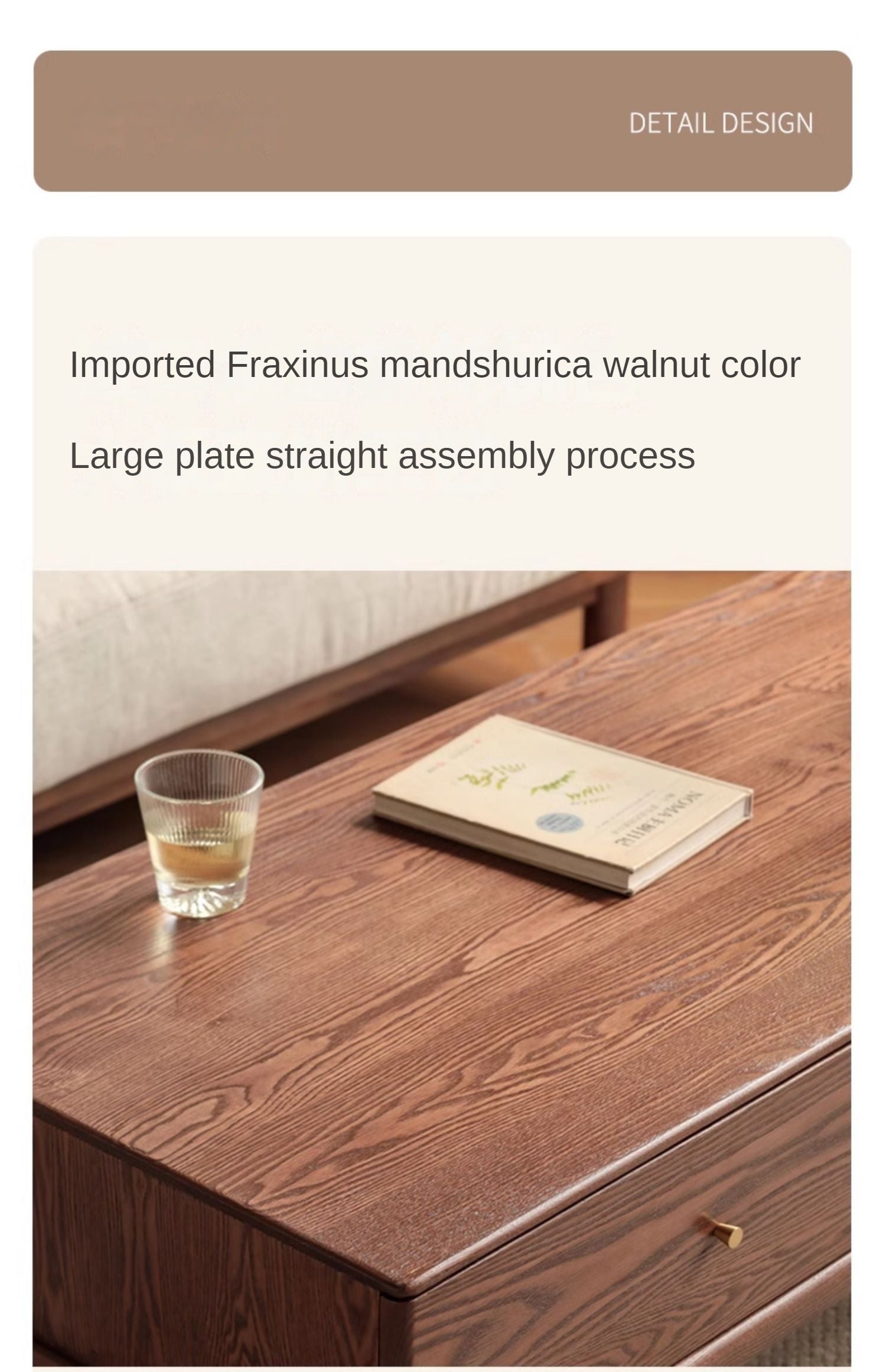 Ash Solid Wood Simple Modern Coffee Table