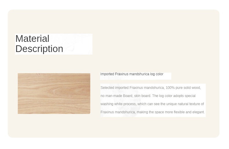 Ash Solid Wood Tea Cabinet With Tea Maker