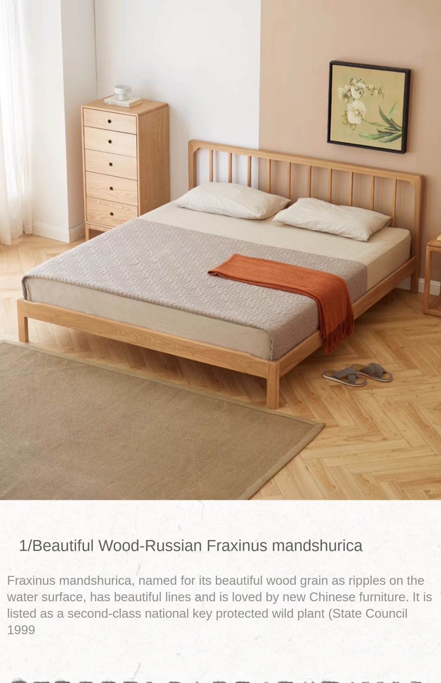 Ash Solid Wood Modern Simple