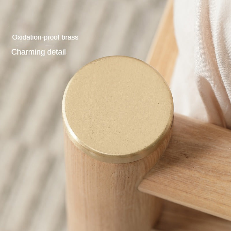 Ash Solid Wood Nordic Simple Modern Bed