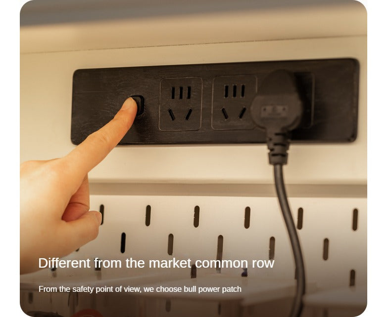 Solid RubberWood Dining Sideboard Cream Style Against The Wall Integrated