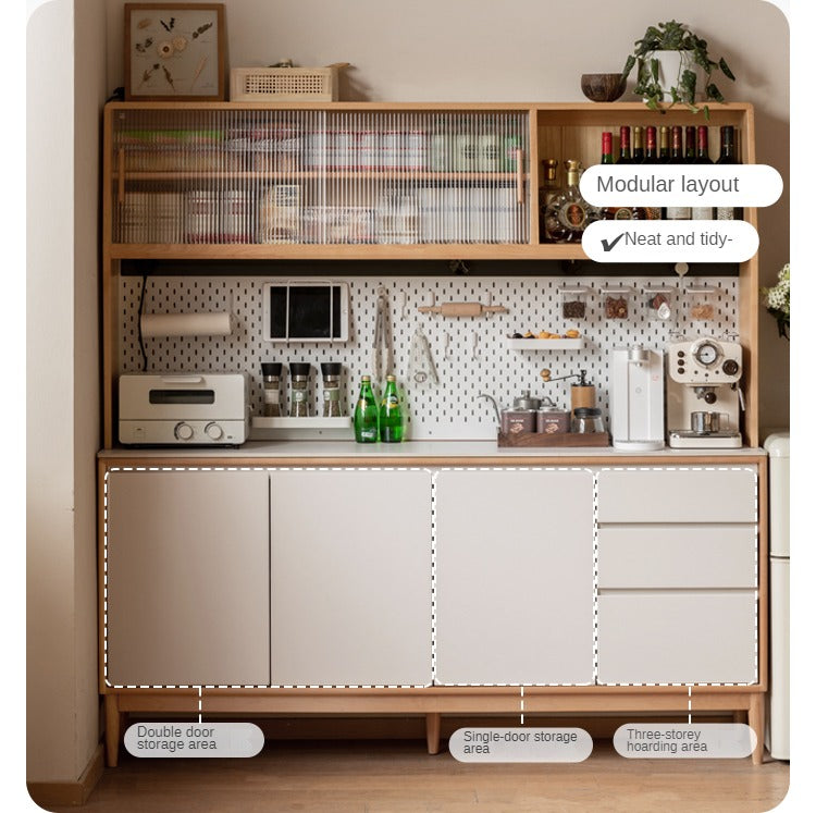 Beech Solid Wood Against The Wall Dining Sideboard