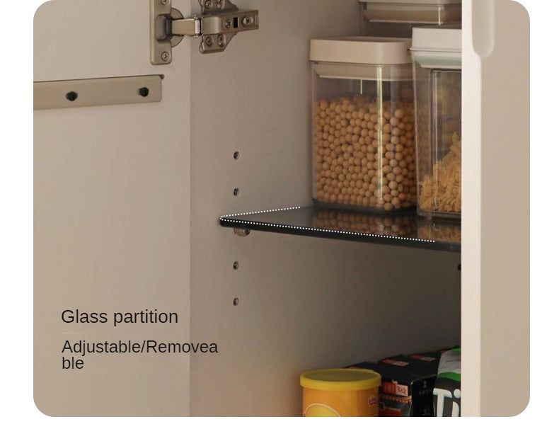 Solid RubberWood Multifunctional High Rock Plate Dining Sideboard