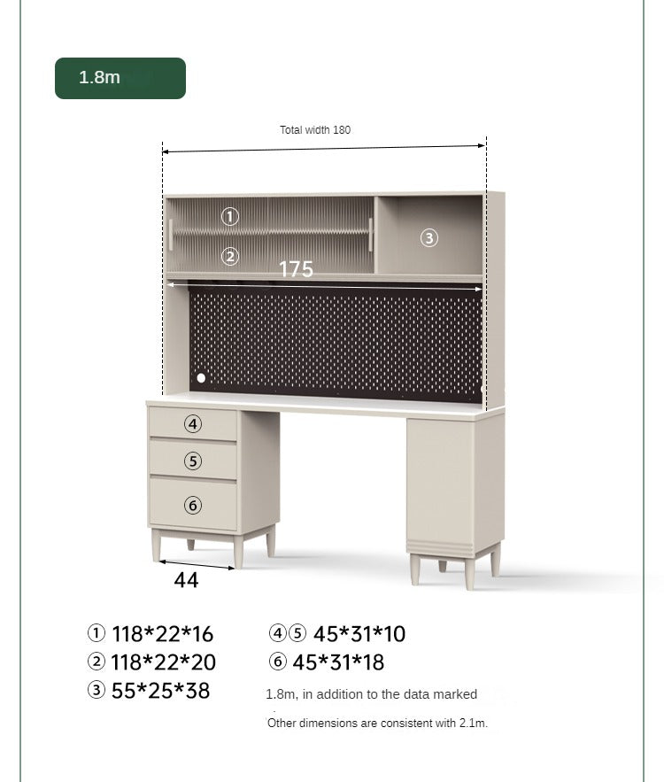 Poplar Solid Wood Light Luxury Rock Plate Dining Sideboard