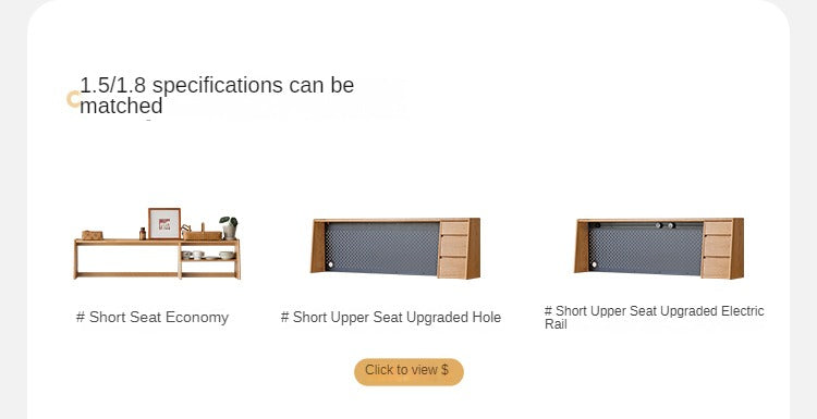 Oak, Ash, White Ash Solid Wood Large Capacity Storage Sideboard