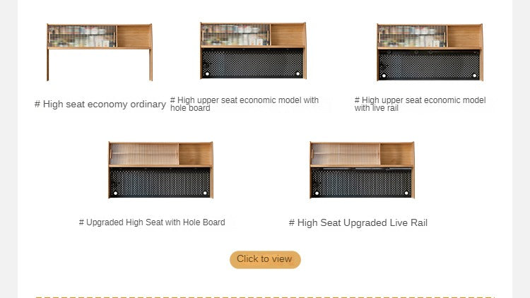 Oak, Ash Solid Wood Large Capacity Storage Sideboard