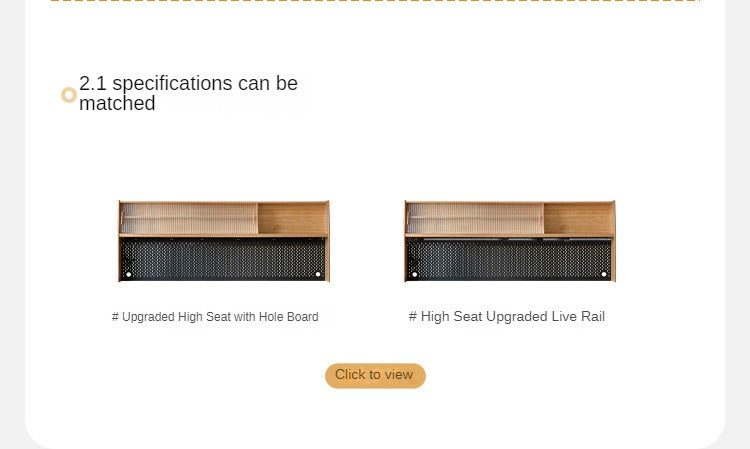 Oak, Ash Solid Wood Large Capacity Storage Sideboard