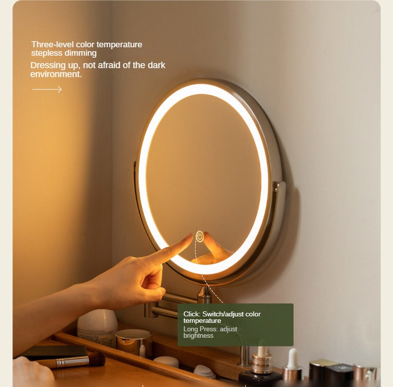 Cherry Solid Wood Small Vanity Table.