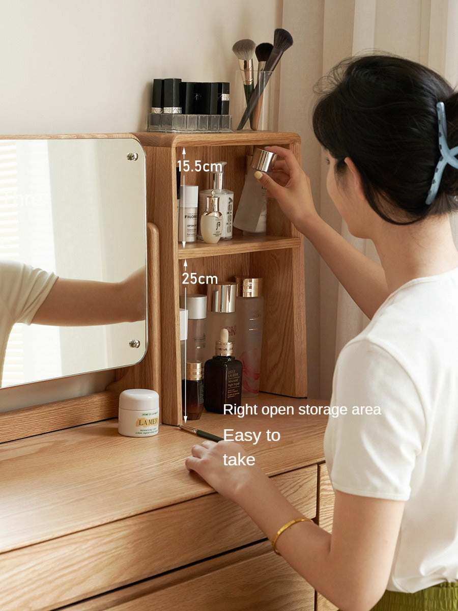 Beech Solid Wood Nordic Style Vanity Table.