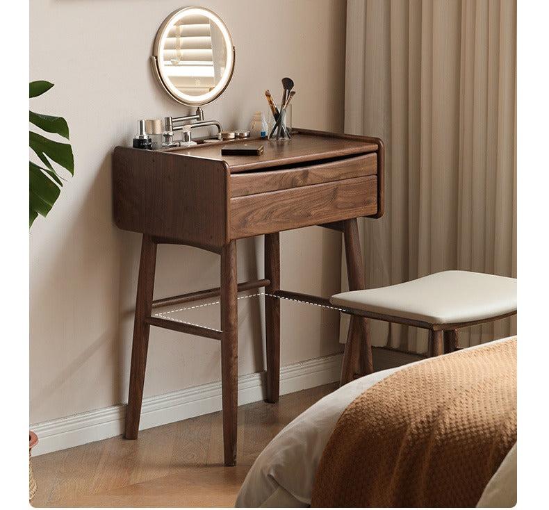 Black Walnut Solid Wood Dressing Table.