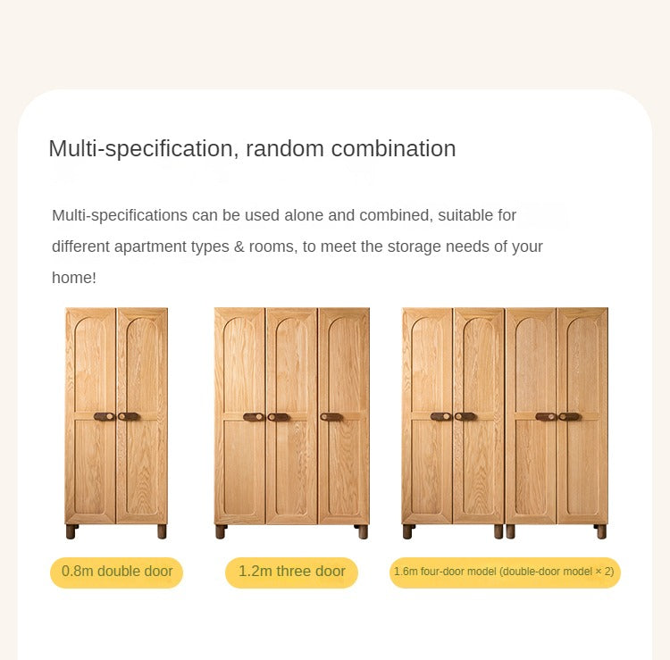 Oak Solid Wood Children's Wardrobe