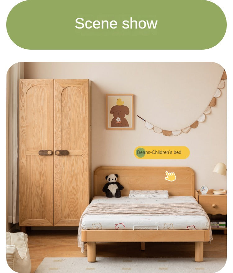 Oak Solid Wood Children's Wardrobe