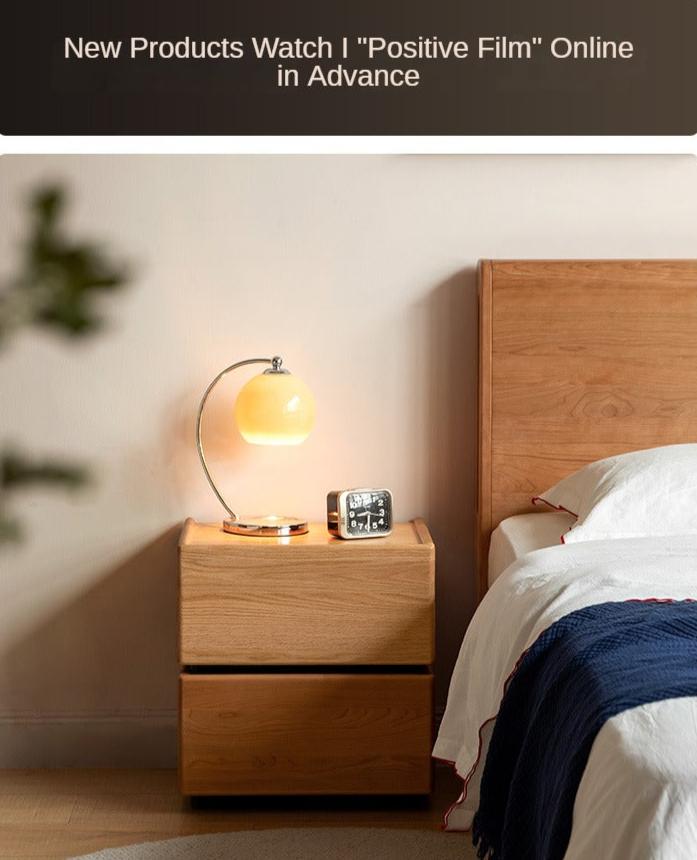 Black Walnut, Oak, Cherry Solid Wood Nightstand