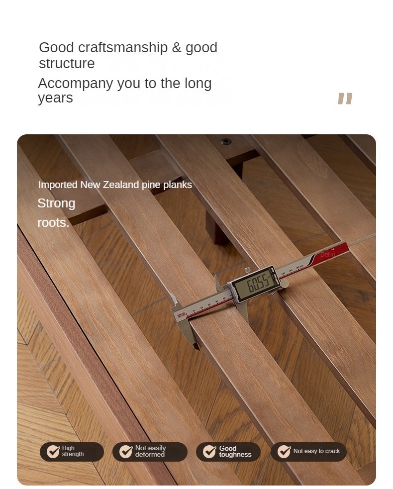 Black Walnut, Oak Solid Wood Leather Down Sofa.