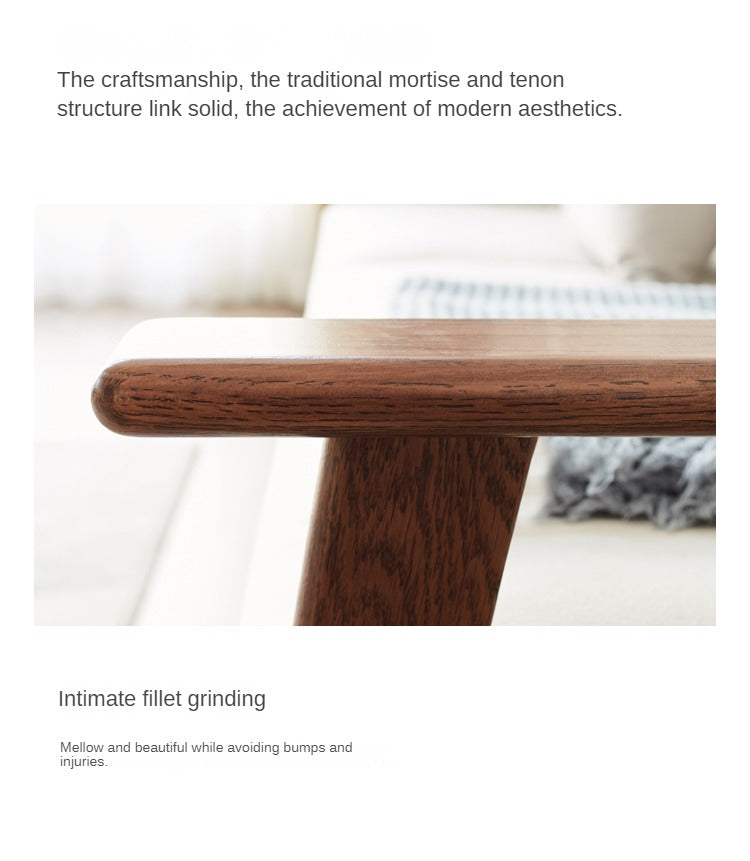 Oak Solid Wood Sofa Fabric Cushion.