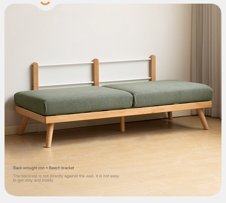 Beech Solid Wood Soft-covered Sofa.