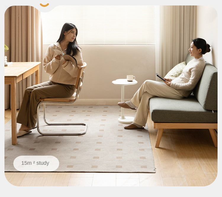 Beech Solid Wood Soft-covered Sofa.