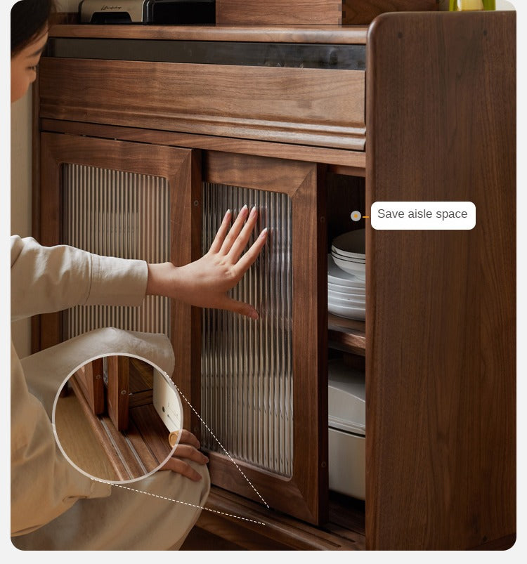 Black Walnut Solid Wood Modern Simple Dining Sideboard