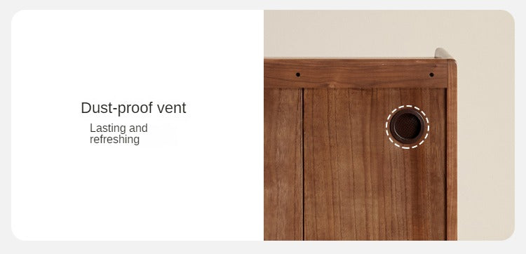 Black Walnut Solid Wood Modern Simple Dining Sideboard