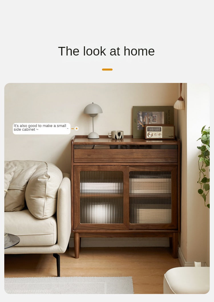 Black Walnut Solid Wood Modern Simple Dining Sideboard