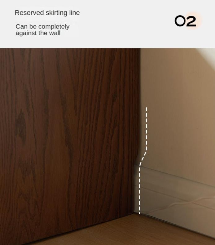 Oak Solid Wood Floor TV Cabinet.