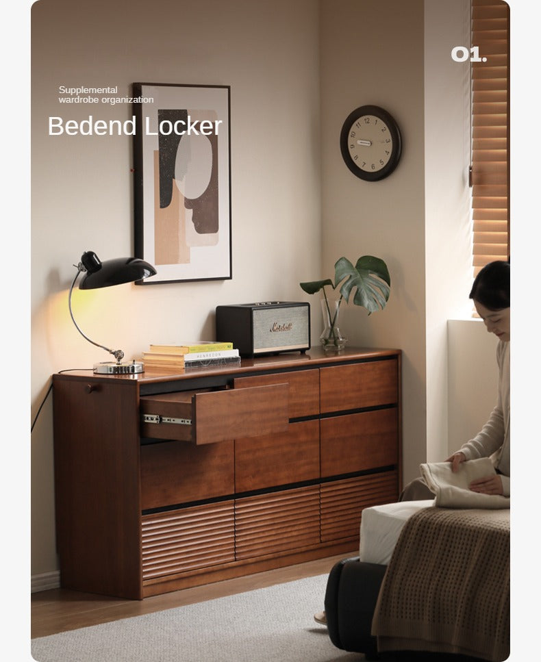 Tulipwood, Poplar Solid Wood Retro Style Drawers
