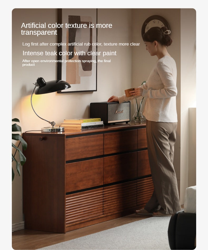 Tulipwood, Poplar Solid Wood Retro Style Drawers