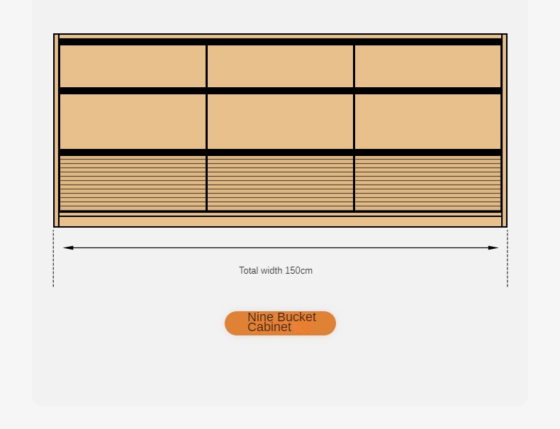 Tulipwood, Poplar Solid Wood Retro Style Drawers
