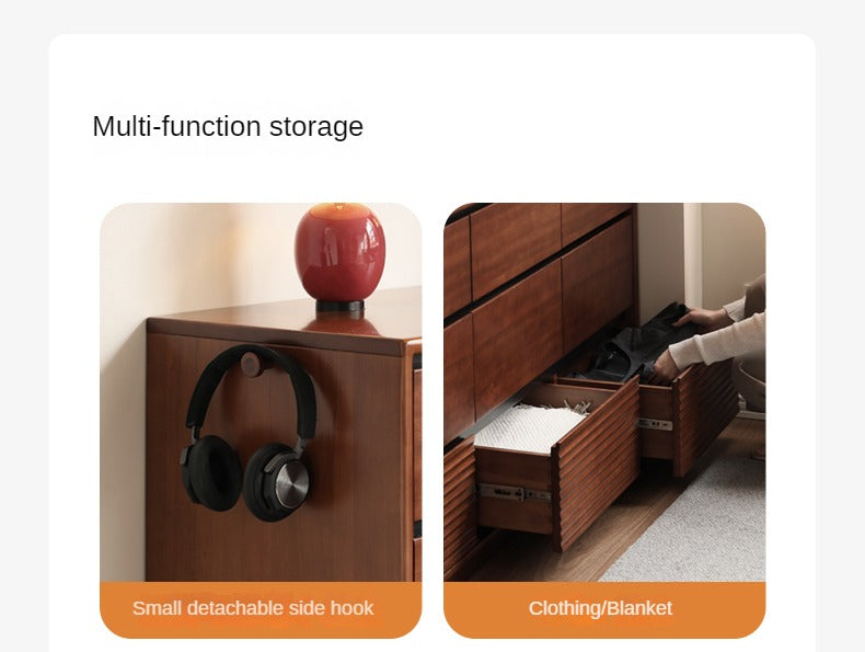 Tulipwood, Poplar Solid Wood Retro Style Drawers