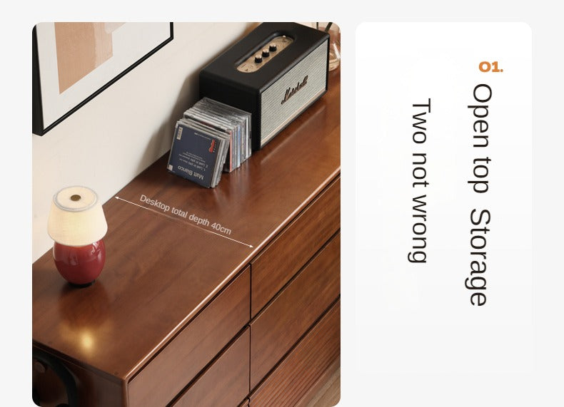 Tulipwood, Poplar Solid Wood Retro Style Drawers