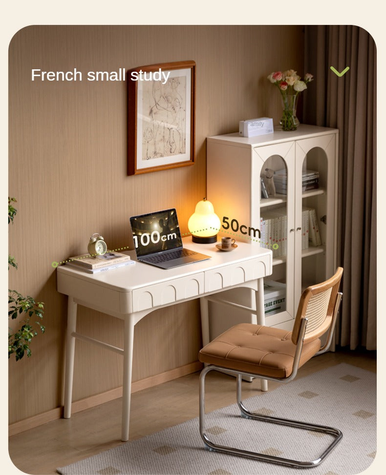 Solid Rubberwood French Cream Style Dressing Table.