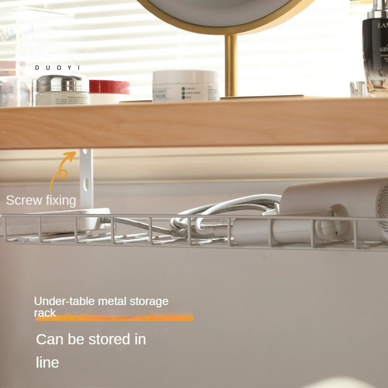 Beech Solid Wood Office DeskStorage Rack Integrated