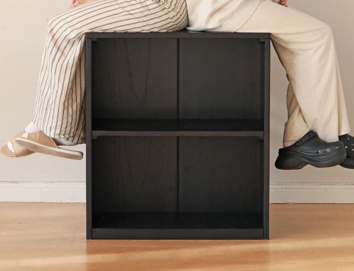 Oak, Solid Rubberwood Bookcase Modern Floor Combination Cabinet