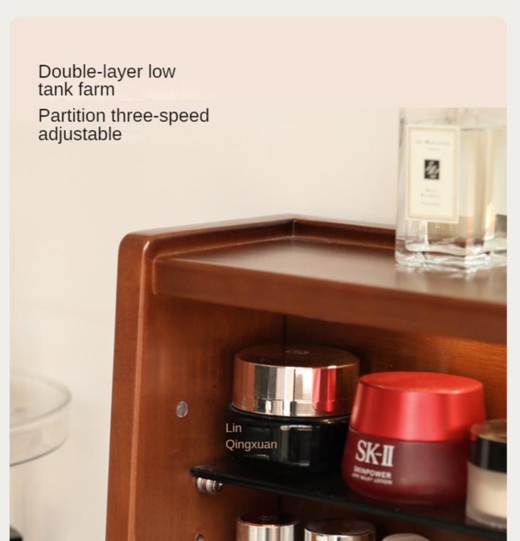 Poplar Solid Wood Dressing Table Cabinet Perforated Board.