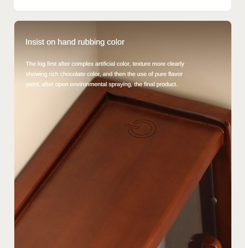 Poplar Solid Wood Dressing Table Cabinet Perforated Board.