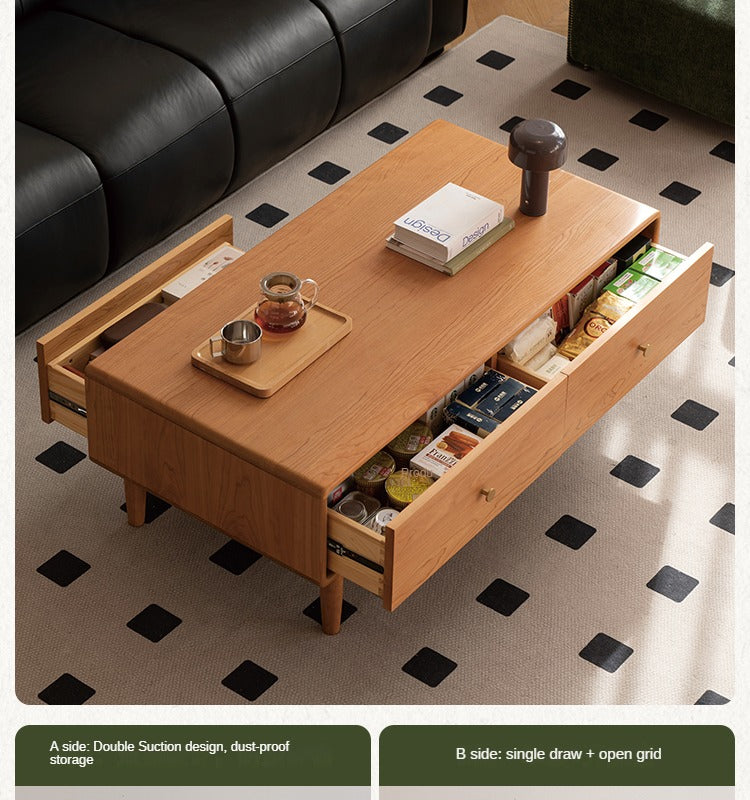 Cherry Solid Wood Antique Coffee Table