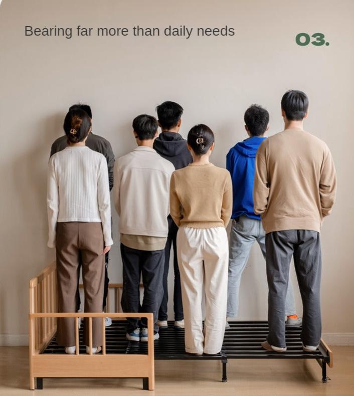 Beech Solid Wood Sofa Bed Modern.