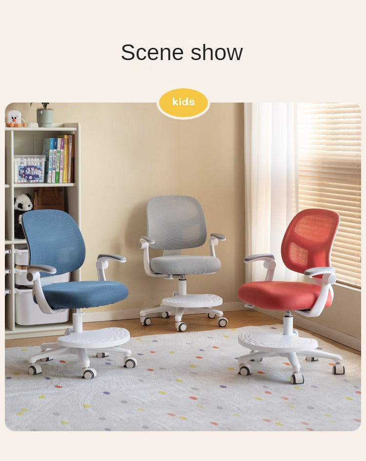 Children's Lifted and Adjusted Chair.