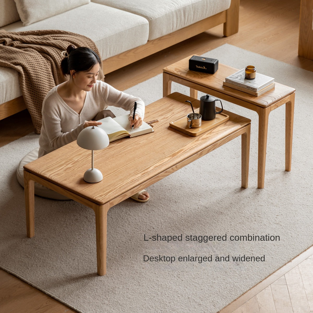 Oak Solid Wood Combination Tea Table