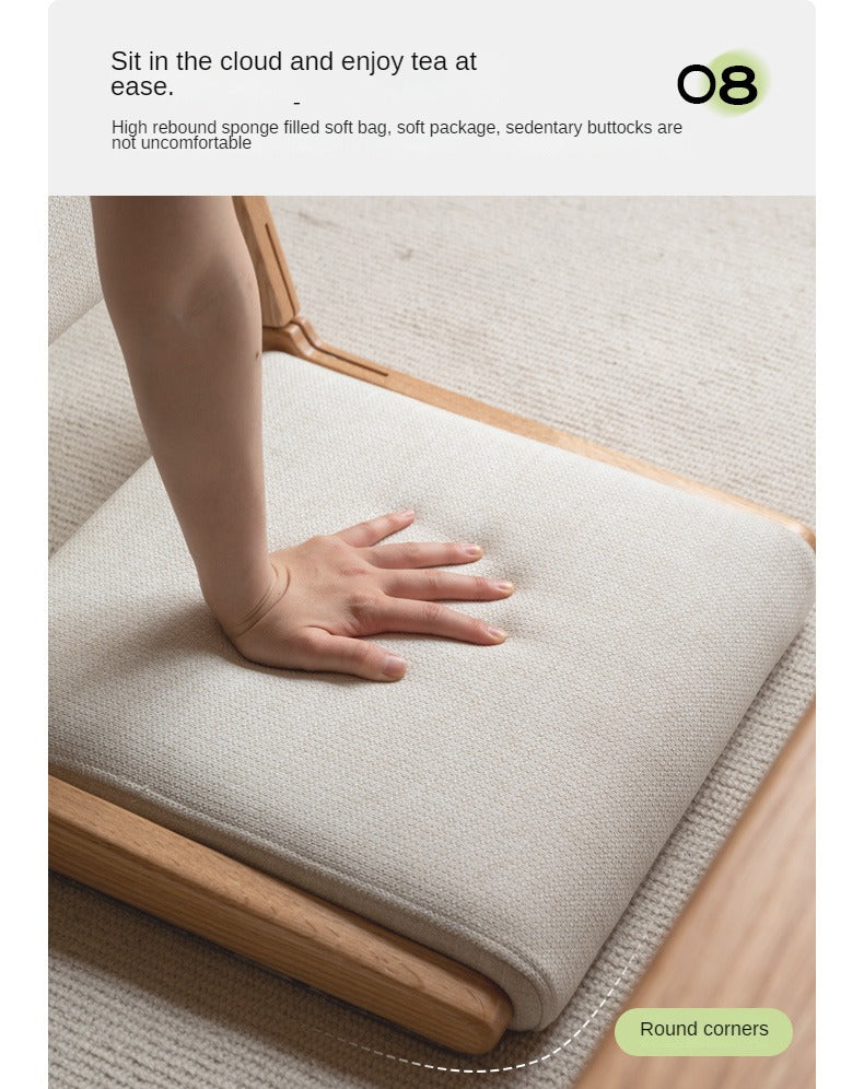 Oak Solid Wood Foldable Low Chair